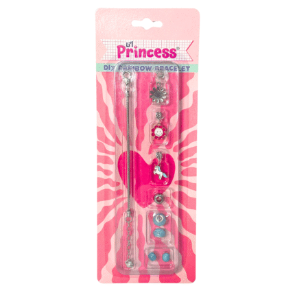 Diy Rainbow Braclet Little Princess DIY Rainbow Bracelet Making Kit for Girls – Colorful Bead Craft Set for Kids