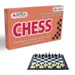 Apex Foldable Chess Board Game for Kids and Adults – Educational Strategy Board Game with Plastic Pieces