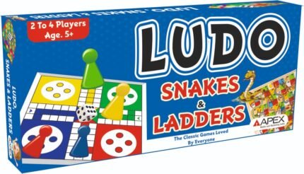 Ludo Snakes & Ladders Duplex Board Game – Classic 2-in-1 Family Game for Kids and Adults | Apex | Age 5+