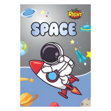 Space Astronaut Kids Diary Notebook – Cute Rocket Theme Journal for Boys & Girls, School Writing, Notes & Gift Use