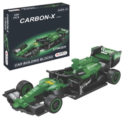 Apex Carbon-X F1 Car Building Blocks Set 226 Pcs | Racing Car Construction Toy for Kids Age 6+ | STEM Learning Toy | Creative DIY Model Kit for Boys & Girls (Stinger)