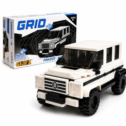 GRIPZ Grid SUV Car Building Blocks Set for Kids 6+ Years | DIY Brick Vehicle Model Kit | Mini Construction Toy Car | Collectible Display Model – 267 PCS